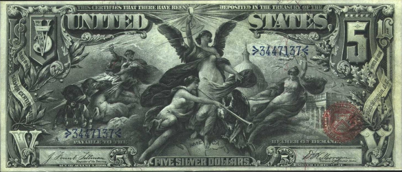 5 dollars silver certificates value