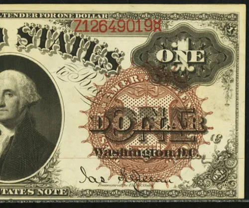 1880 Legal Tender,A deep brown, well embossed seal